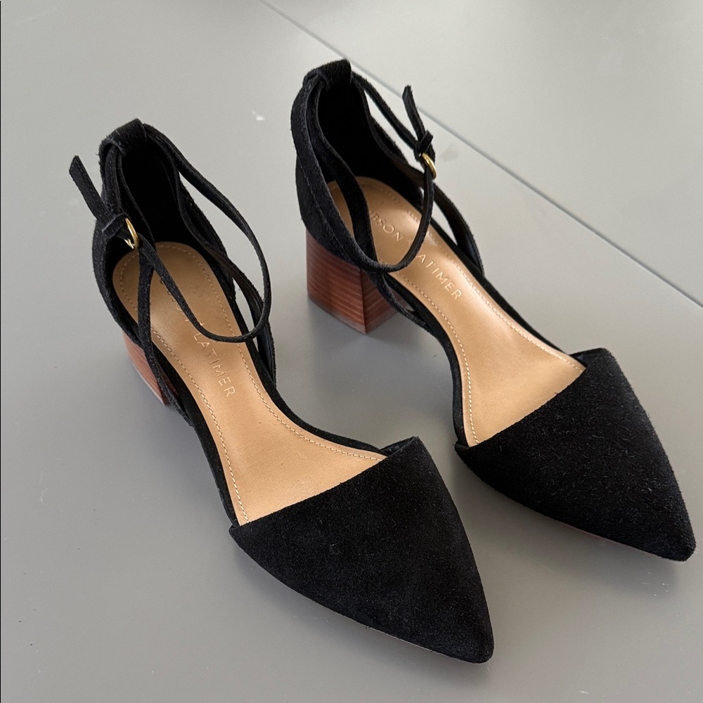 NWOT Gibson Latimer Black Pointed Toe Heels Size 8